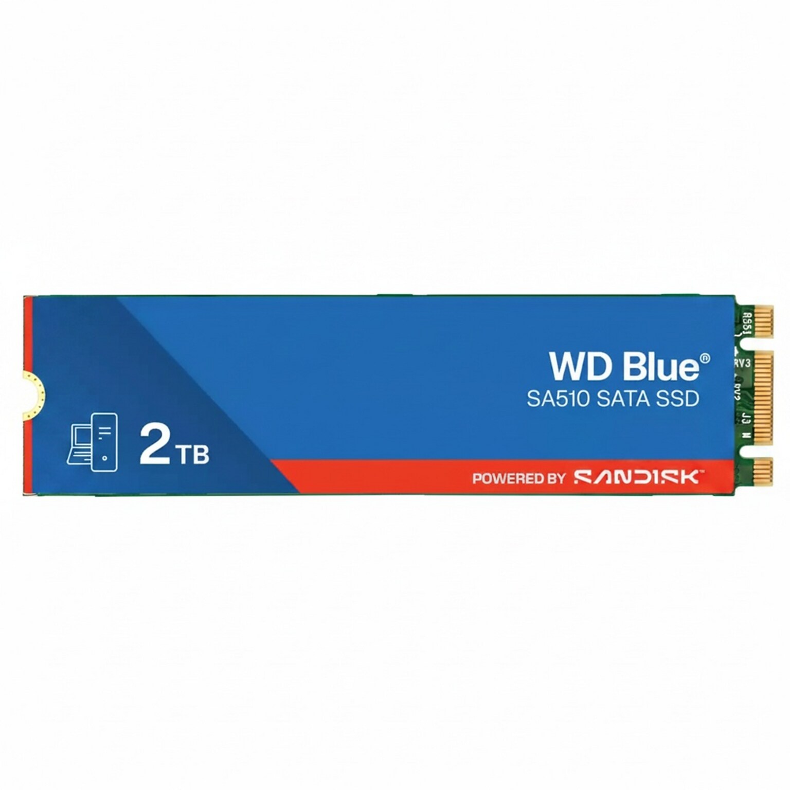 WD Blue SA510 2TB M.2 2280 SATA Internal Solid State Drive, 3D NAND (WDS200T3B0B-00C7C0)
