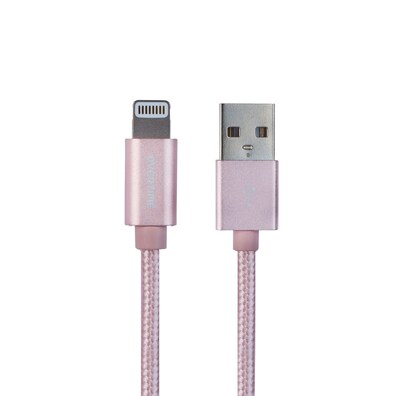 Overtime Lighting USB Charging Kit (3-Piece Set) 2.4 Amp Dual USB Car and Home Charger and 6 ft. Braided Cable (DAC3IN12USBRG)