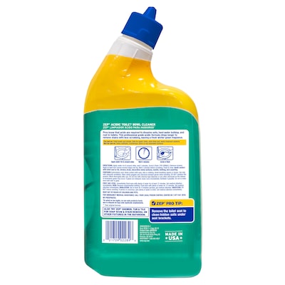 Zep Acidic Toilet Bowl Cleaner, Wintergreen Scent, 32 Fl. Oz. (ZUATBC32)