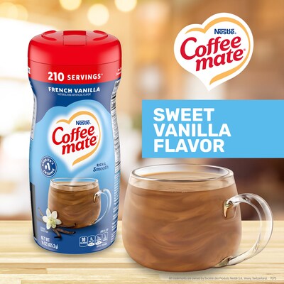 Coffee mate French Vanilla Powdered Creamer, 15 oz., 12/Carton (NES35775)
