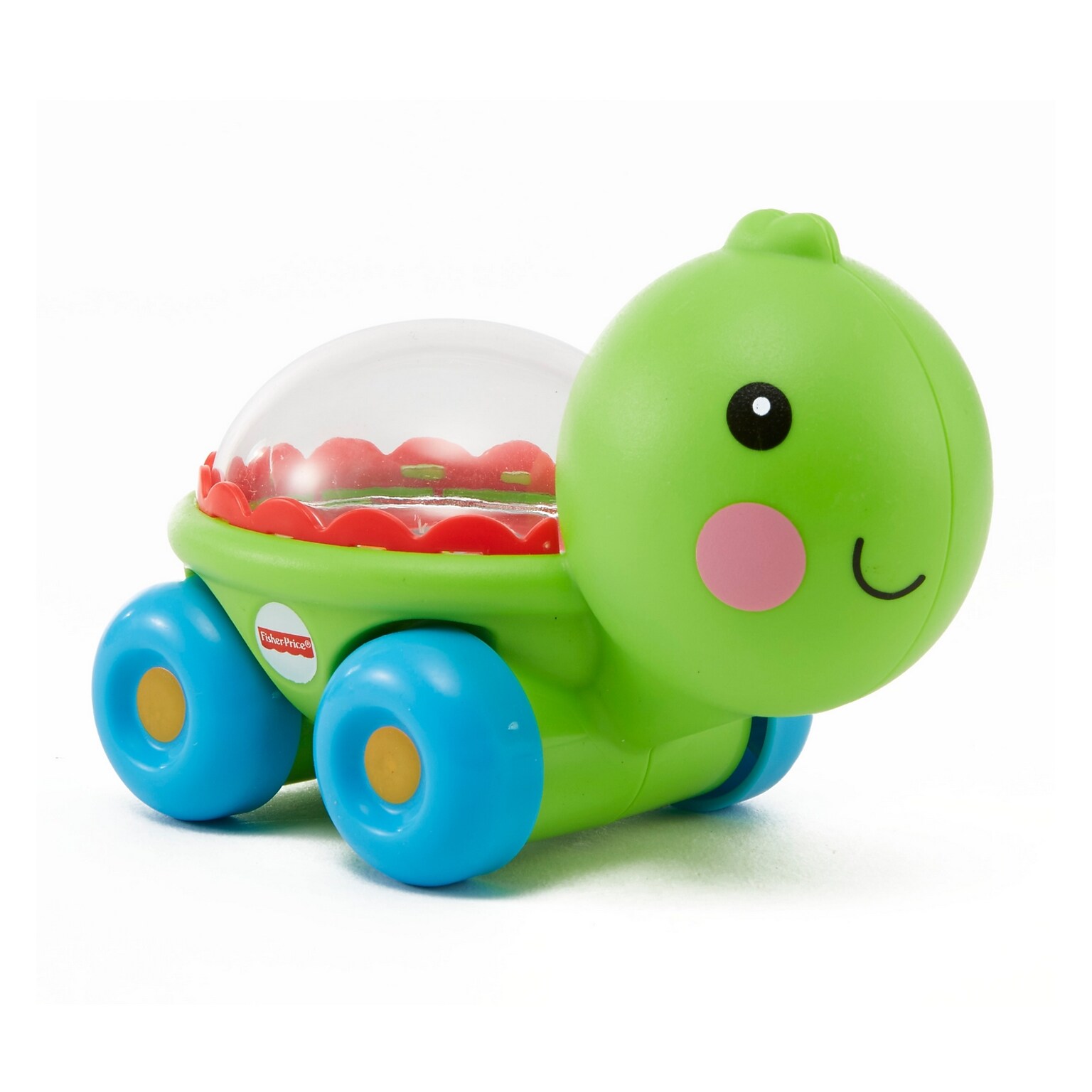 Fisher-Price Poppity Pop Turtle Push-Along Vehicle Toy, Multicolored, 2/Pack (HFG07)