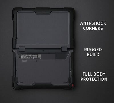 SaharaCase Venture Series Case for Lenovo 300E, 300W, 500W, 500E Chromebook 11.6-inch, Anti-Shock Corners, Clear/Black