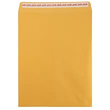 JAM Paper Self Seal Catalog Envelope, 12 x 15 1/2, Brown Kraft, 100/Pack (13034236D)