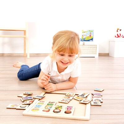 Beleduc Match & Mix Kids Puzzle, 31 Pieces/Pack (PLWB11130)