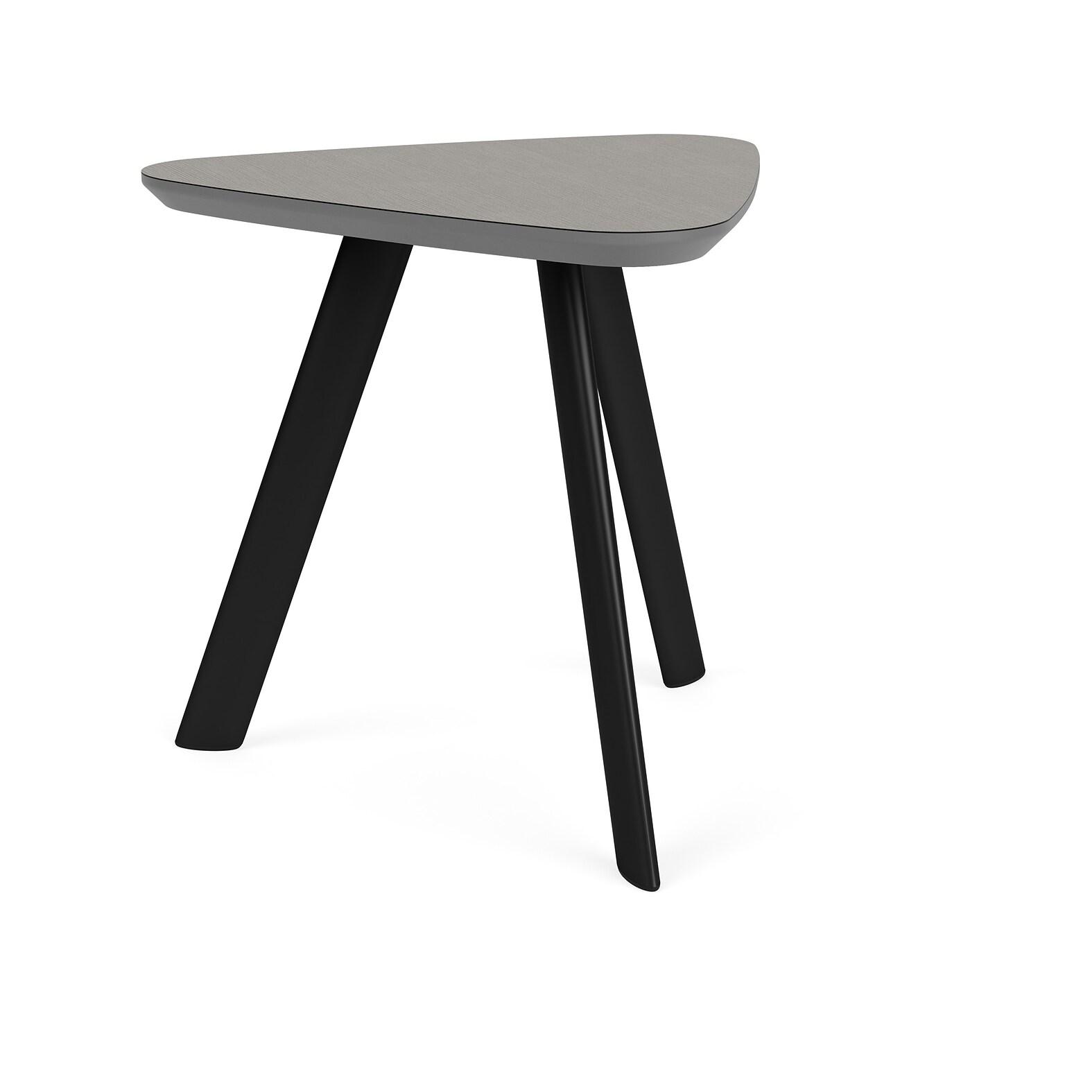 Lesro Willow 20W x 20D Laminate End Table, Sarum Twill/Black (WL0520.SBK.TST)