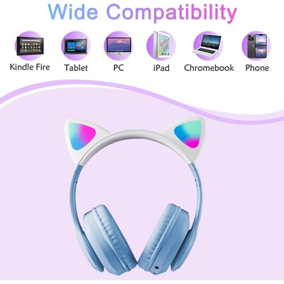 MyBat Pro Katchy Kitty Wireless Headset, Blue (BTB010001)