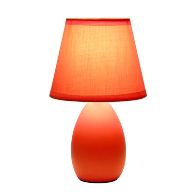 Simple Designs 9.45 LED Table Lamp, Orange (LT2009-ORG-LB)
