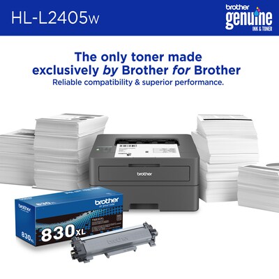 Brother RHL-L2405W Refurbished Wireless, Black & White, Print-Only, Laser Printer, Refresh Subscription Ready