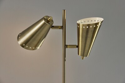 Adesso Josephine Desk Lamp, Antique Brass (9410-21)