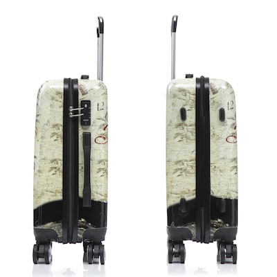 InUSA 20" Hardside Paris Carry-On Suitcase, 4-Wheeled Spinner, TSA Checkpoint Friendly, Paris (IUAPC00S-PAR)