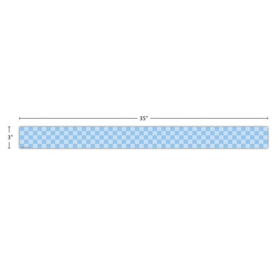 Teacher Created Resources Border Trim, 3" x 2.92', Checkers Scalloped, 12/Pack, 6 Packs/Bundle (TCR9318-6)