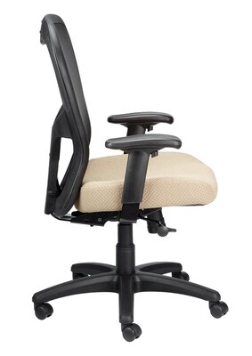 Tempur-Pedic Ergonomic Fabric/Mesh Swivel Task Chair, Beige/Black (TP9000-C-BGE)