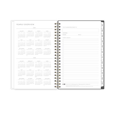 2027 Blue Sky Kelly Ventura Midnight Garden 5" x 8" Calendar Year Weekly & Monthly Standard Planner, Plastic Cover