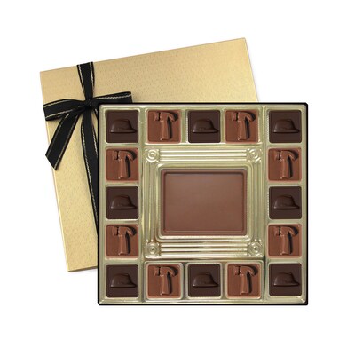 Single Custom Chocolate Squares Gift Box  13-1/2 oz.