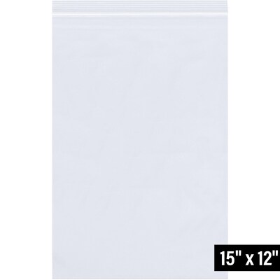 12 x 15 Reclosable Poly Bags, 6 Mil, Clear, 250/Carton (PB3889)