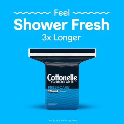 Cottonelle Flushable Wet Wipes, 252 Wipes/Refill (43541)