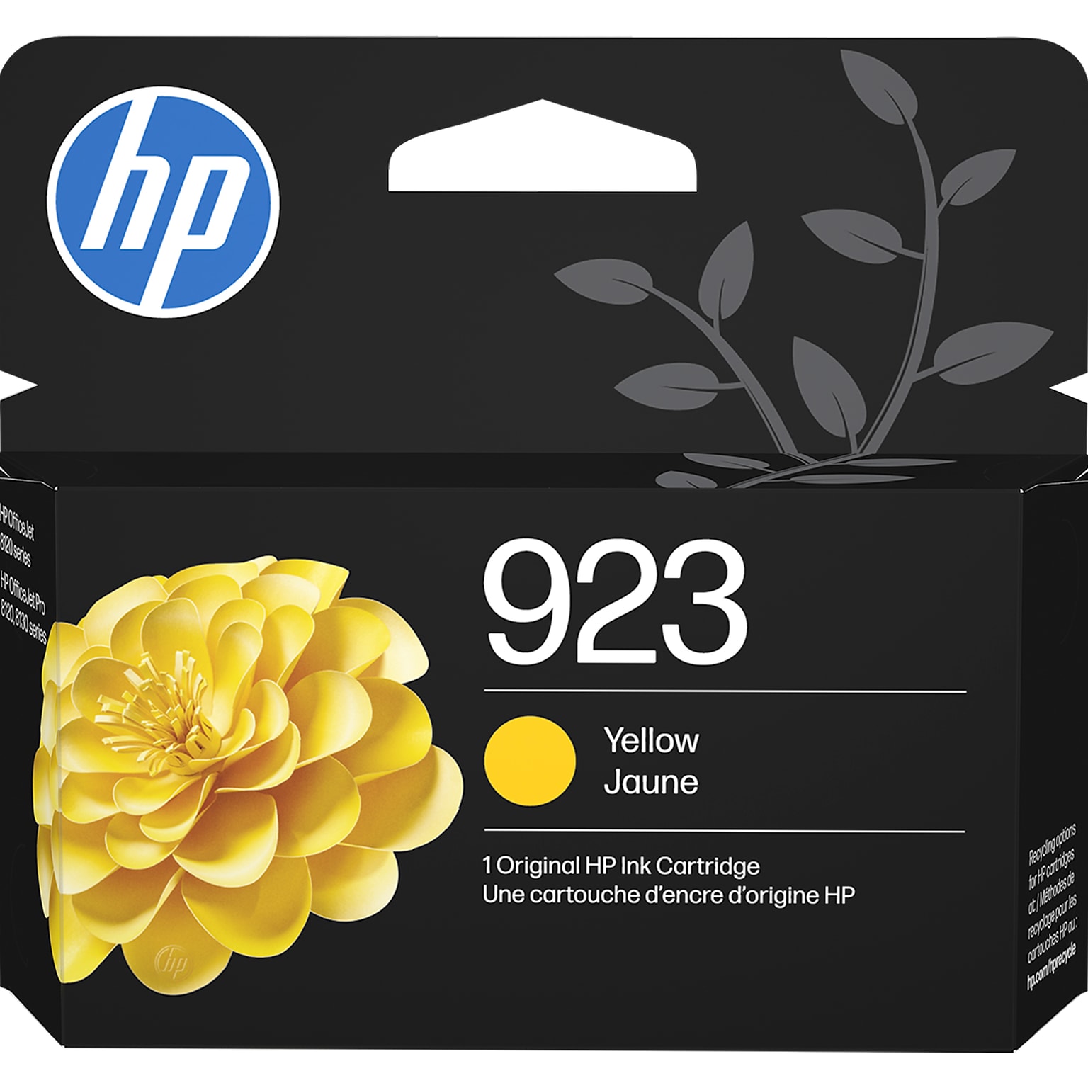 HP 923 Yellow Standard Yield Ink Cartridge, Prints Up to 400 Pages (4K0T2LN)
