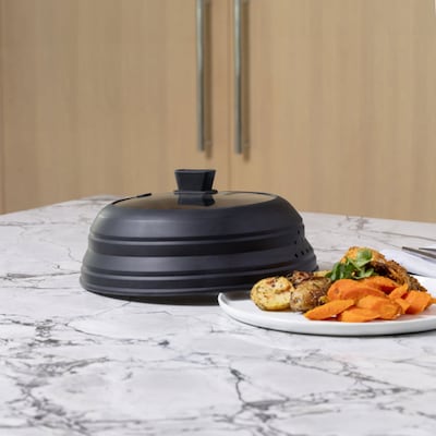 Better Houseware Tempered Glass & Silicone Microwave Food Containers, Black (BTH4710)