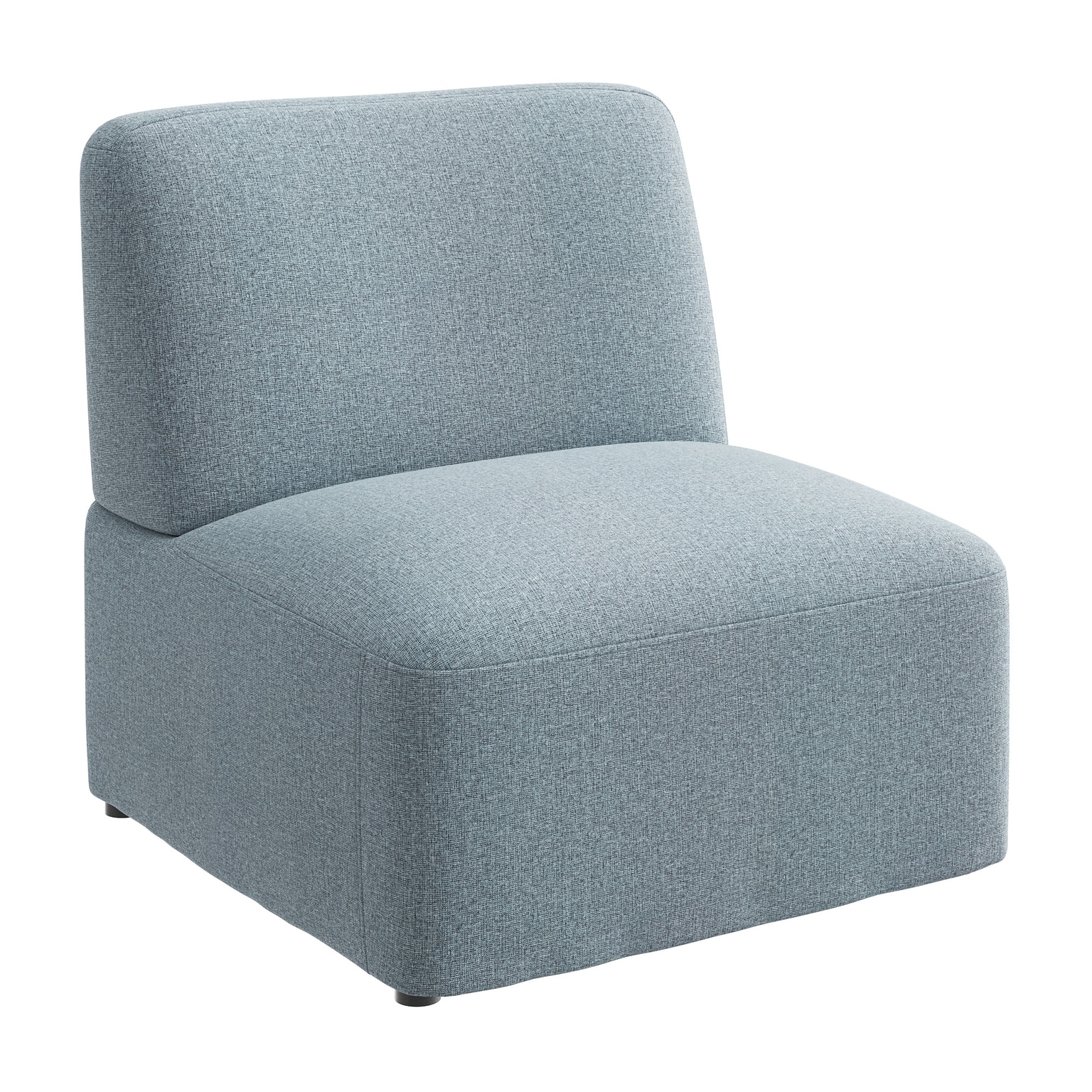 Bush Business Furniture Assemble Modular Lounge Chair, Armless, Mist Fabric (ASM130MSF-03)