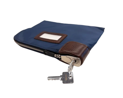 CONTROLTEK Nylon Deposit Bag, 1 Compartment, Blue (530980)