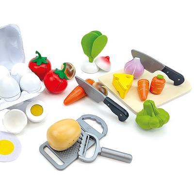 Beleduc Cooking Essentials with Vegetables XL Play Set, Multicolroed, 25 Pieces/Set (PLWB24237)