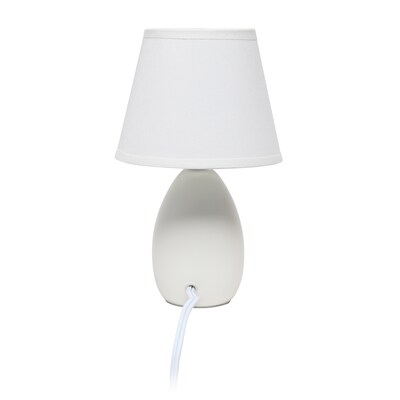 Simple Designs 9.45" LED Table Lamp, Off White (LT2009-OFF-LB)