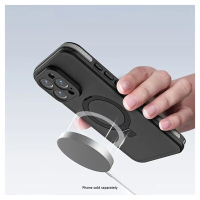 SaharaCase Oasis MagSafe Rugged Case for iPhone 16 Pro Max, Shock Absorbing, Scorpion Black (CP00706)