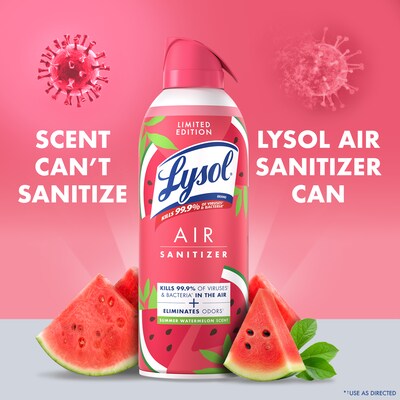 Lysol Air Sanitizer Spray, Summer Watermelon, 10 oz. (19200-95763)