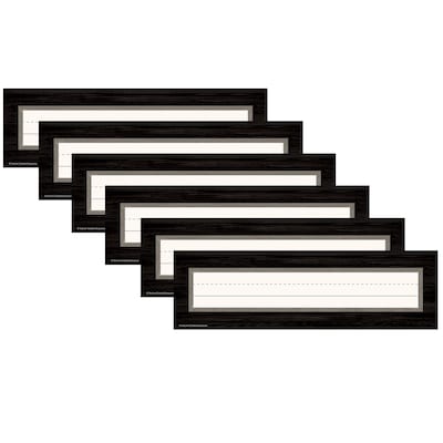 Teacher Created Resources® Modern Farmhouse Flat Nameplates, 3.5 x 11.5, 36 Per Pack, 6 Packs (TCR8526-6)
