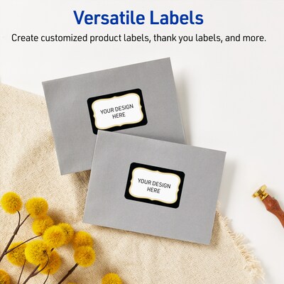 Avery Rectangle Laser/Inkjet Multipurpose Labels, 2" x 3", White, 80/Pack (19479370883)