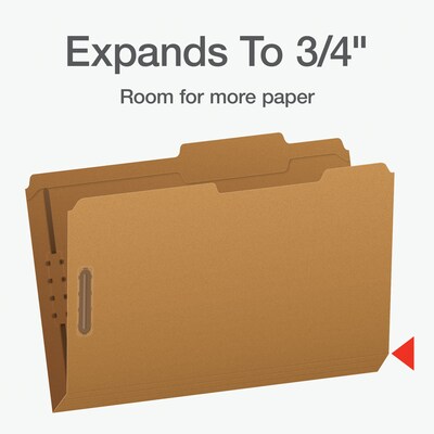 Pendaflex Heavy Duty File Folder, 1-Tab, Legal Size, Brown Kraft, 50/Box (1007044)