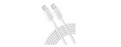 Anker 322 10' USB-C to USB-C Cable, Male to Male, White (A81F7H21-1)