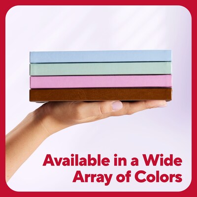 TRU RED™ 8” x 10” Large Hard Cover Narrow Ruled Journal, Cognac (TR61951)