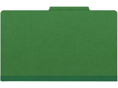 Medical Arts Press Pressboard Classification Folder, 2 Dividers, 2" Expansion, Legal Size, Moss Green, 10/Box
