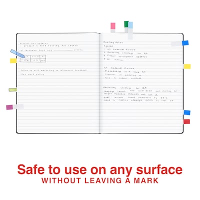 Staples Flags, Assorted Colors, 328 Flags/Pack (ST62861)