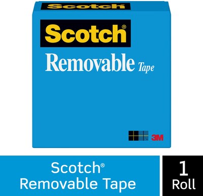 Scotch® Removable Invisible Tape, 1/2" x 36 yds. (T9631811)