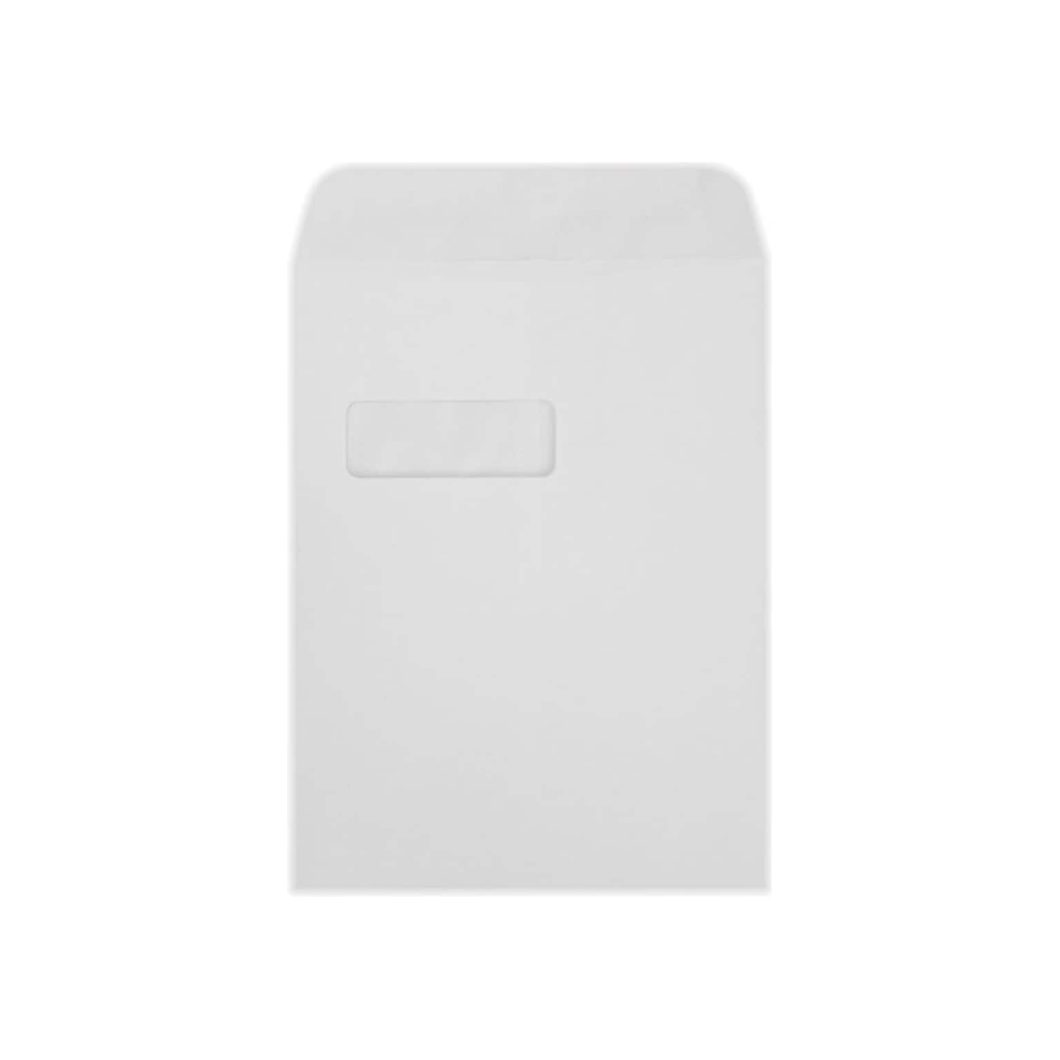 LUX Open End Business Envelopes, 9 x 12, White, 500/Box (1590-WLI-500)