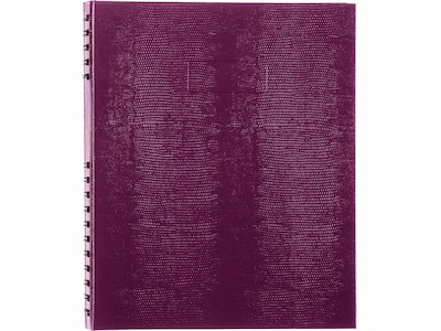 Blueline NotePro Hardcover Executive Journal, 8.5 x 10.75, Wide-Ruled, Grape, 200 Pages (A10200.RA