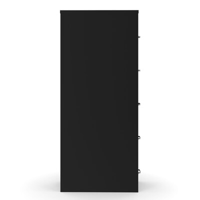 Quill Brand® Commercial 5 File Drawer Vertical File Cabinet, Locking, Black, Letter, 26.5"D (21917D)