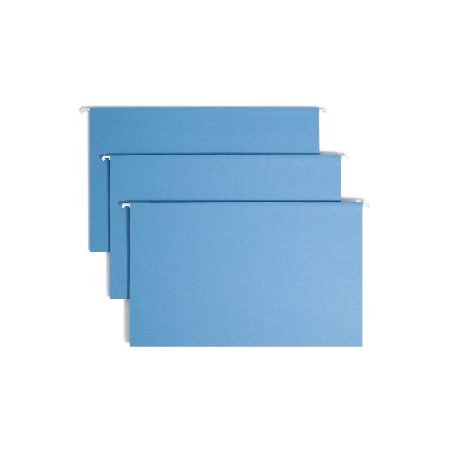 Smead Recycled Hanging File Folder, 5-Tab Tab, Legal Size, Blue, 25/Box (64160)