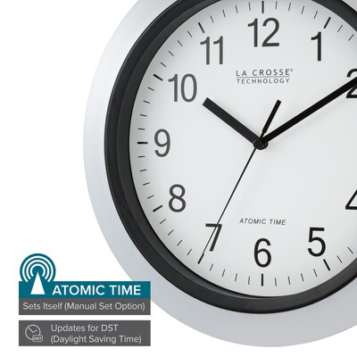 La Crosse Technology Atomic Wall Clock, 12Dia. (WT-3129S)