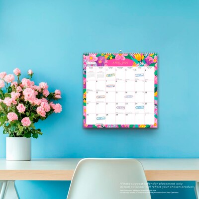 2025-2026 Plato Bonnie Marcus 12" x 12" Academic Monthly Wall Calendar (9798330700141)