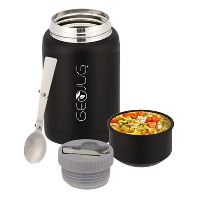 Brentwood GEOJUG 17oz Food Jar - Black