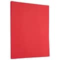 JAM Paper 30% Recycled Smooth Colored Paper, 24 lbs., 8.5 x 11, Red, 50 Sheets/Pack (151023A)