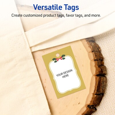 Avery 3" Blank Price & Merchandise Tags, White, 80/Carton (S00-FGW-PRMWT10)