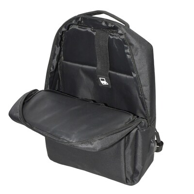 Club Rochelier Laptop Backpack, Large, Black (CRBP0322-BLK)