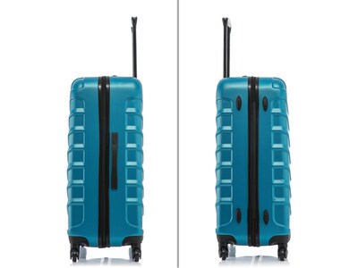InUSA Endurance 3-Piece Hardside Spinner Luggage Set, TSA Checkpoint Friendly, Teal (IUENDSML-TEA)