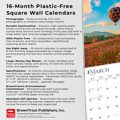 2026 BrownTrout Motivation 12" x 12" Monthly Wall Calendar (9798330704712)