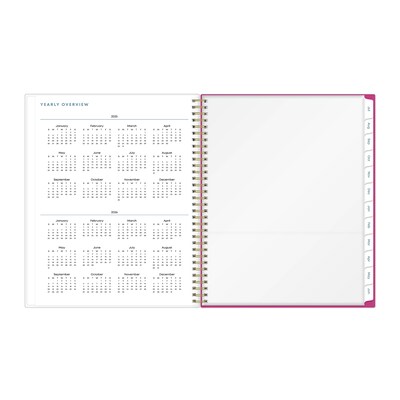 2025-2026 Blue Sky Star Confetti 8.5" x 11" Academic Year Weekly & Monthly Planner, Plastic Cover, Multicolored (136609-A26)
