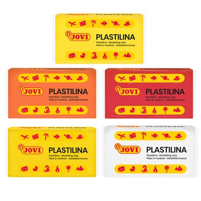 JOVI Plastilina Modeling Clay, Display Box of 30 Bars, Standard Colors (JOV70S)